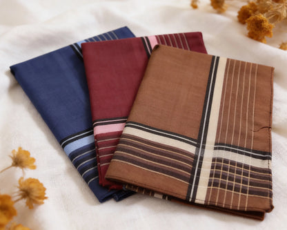 Cotton Plaid Handkerchiefs for Men – Plaid Hankies Set of 3