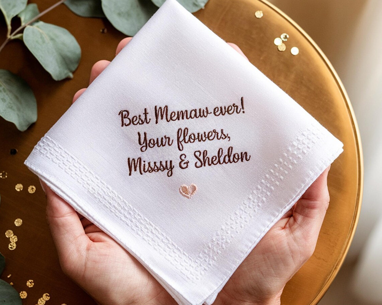 Design Your Own Handkerchief - For Bride or For Groom Or For Your Special One