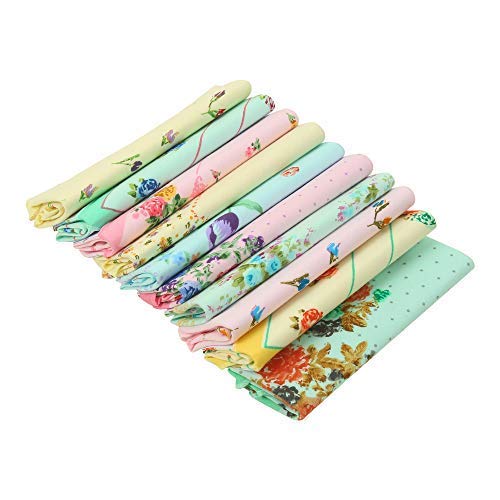 Floral Print Cotton Handkerchiefs for Women – Soft & Elegant Pack of 10