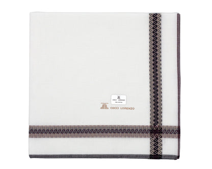 100% Cotton Men’s Premium Collection Handkerchief - Colour Borders