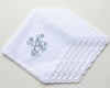 Women’s Embroidered Initial Handkerchief – Monogram with Date Keepsake