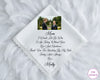 Elegant Lace Cotton Photo Keepsake Handkerchief for Mumma