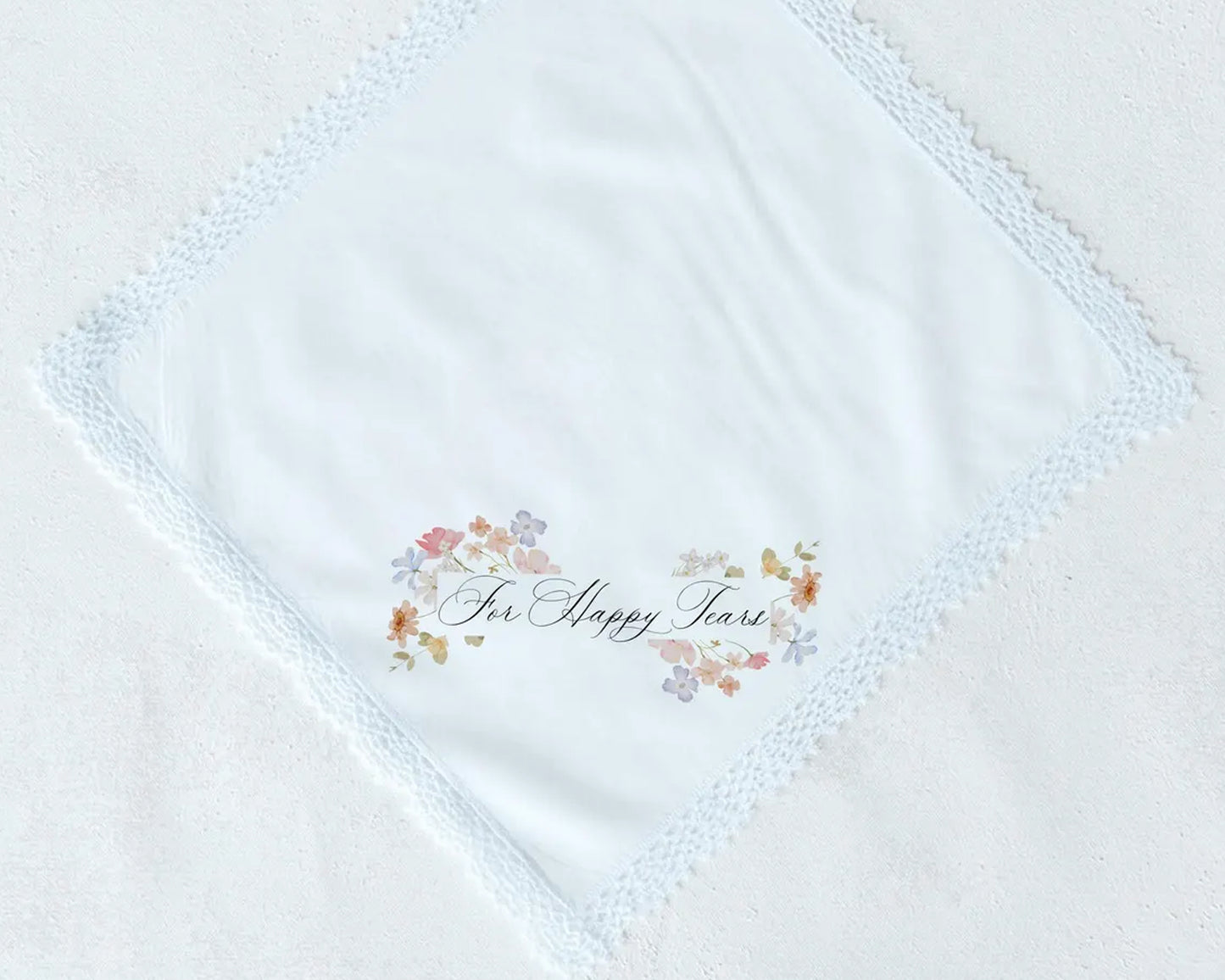 For Happy Tears Wedding Handkerchief