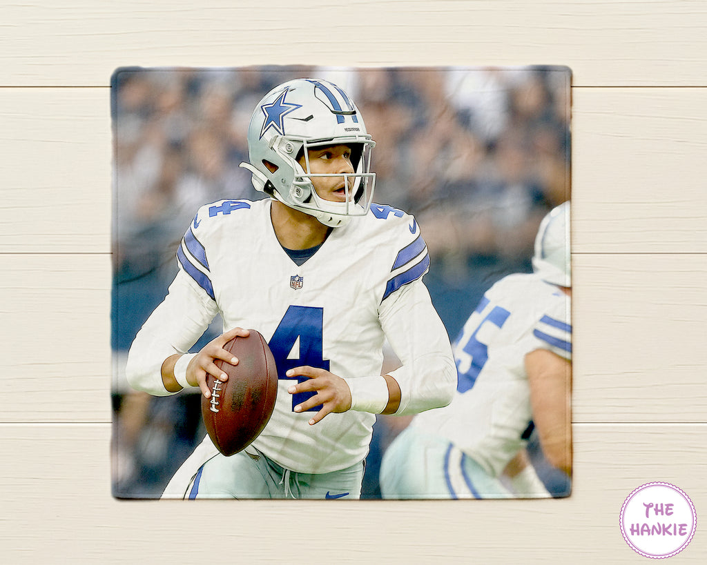 Custom Football Photo Handkerchief - Dak Prescott Fan Gift