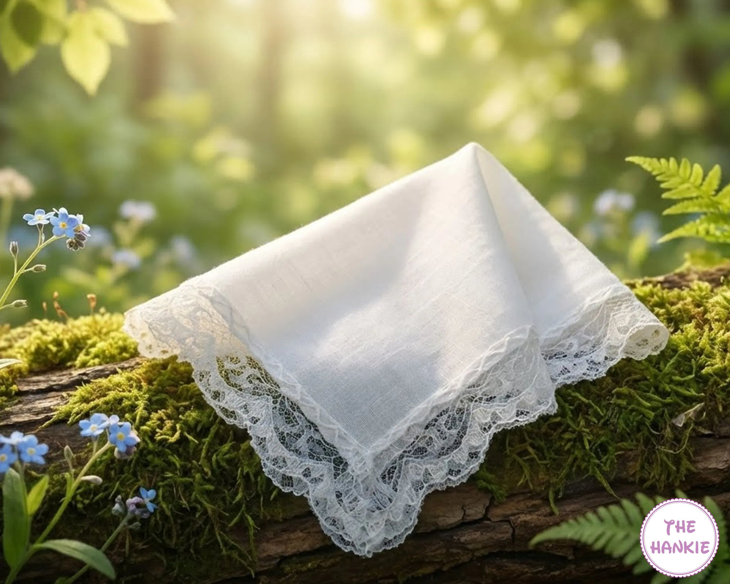 Premium Cotton Lace Border Handkerchief for Women – Soft & Elegant