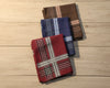 Premium Men’s Cotton Handkerchiefs Set of 3 – Luxury Plaid Hankies