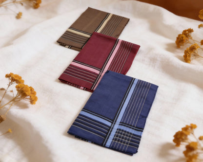 Cotton Plaid Handkerchiefs for Men – Plaid Hankies Set of 3