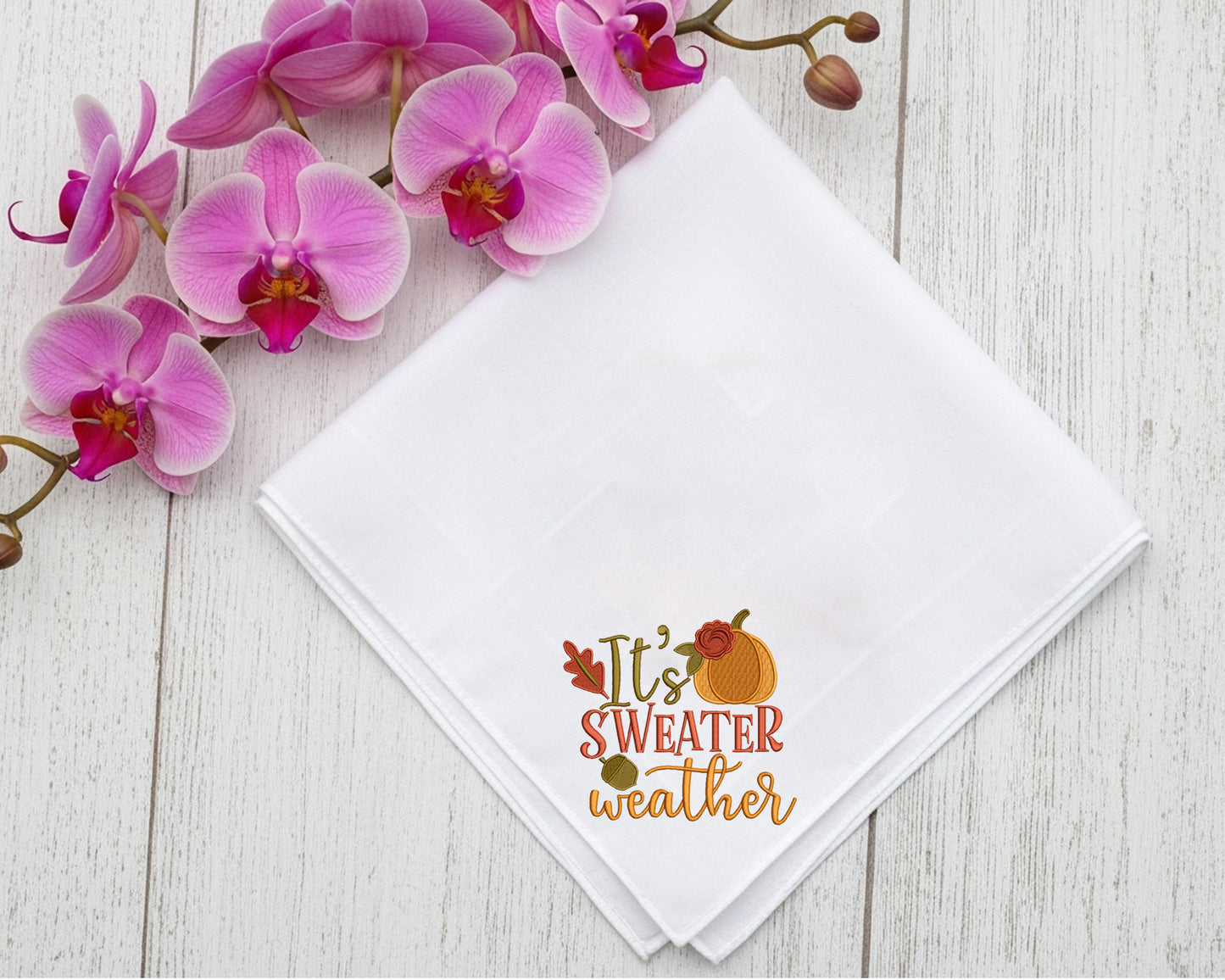 Festive Thanksgiving Cotton Handkerchief – Celebrate in Style
