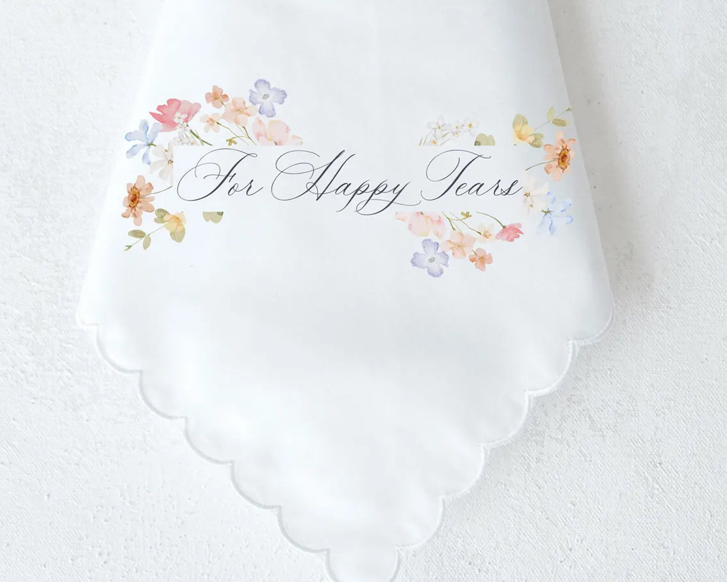 For Happy Tears Wedding Handkerchief