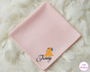 Custom Name Cartoon Cotton Lion Cub Kids Handkerchief