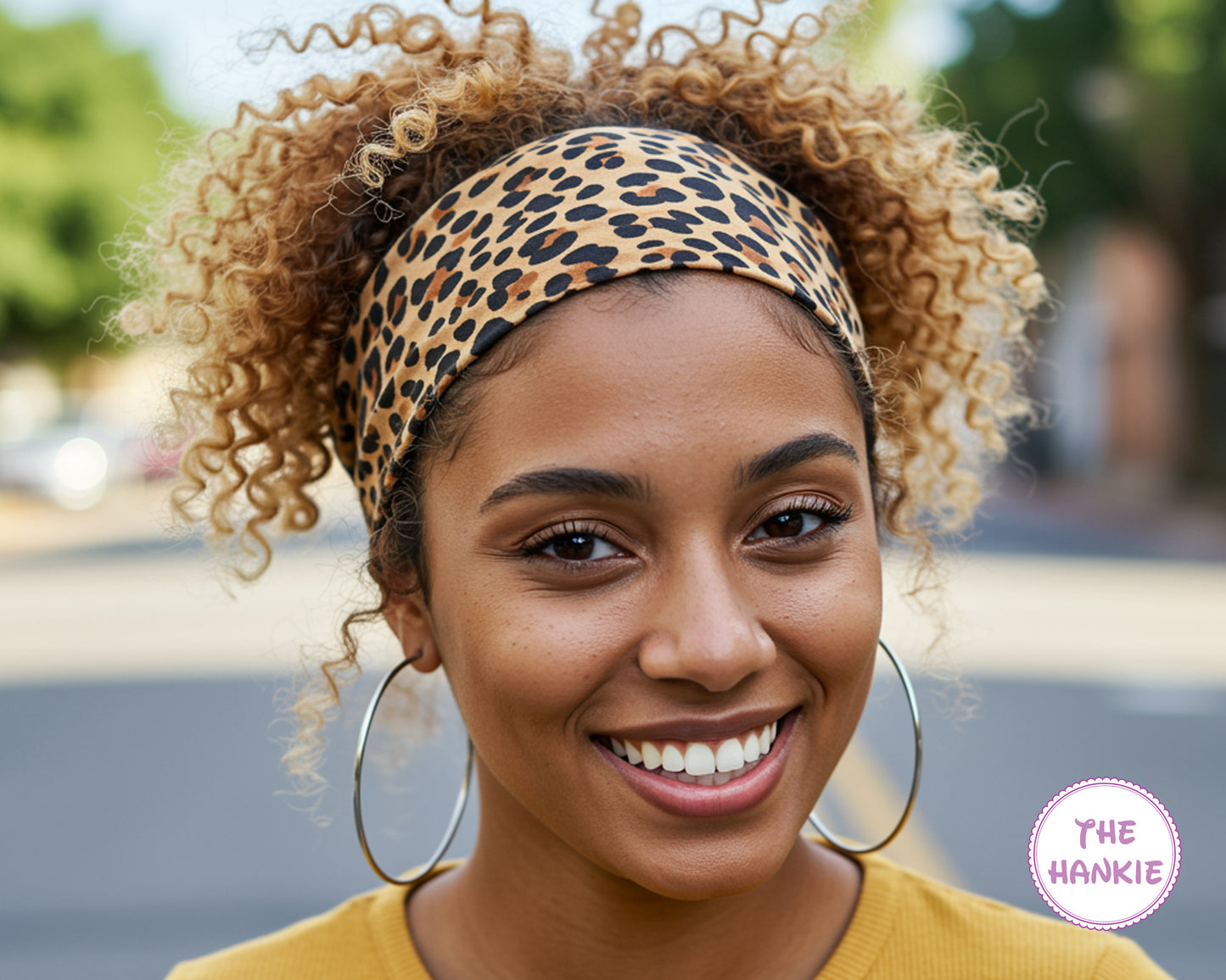 Personalized Wild Chic Leopard Print Bandana