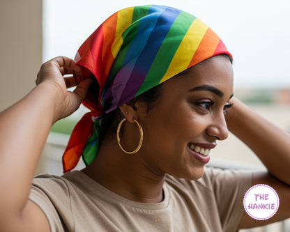 Custom Pride Embroidery Rainbow LGBT Bandana Pack of 6