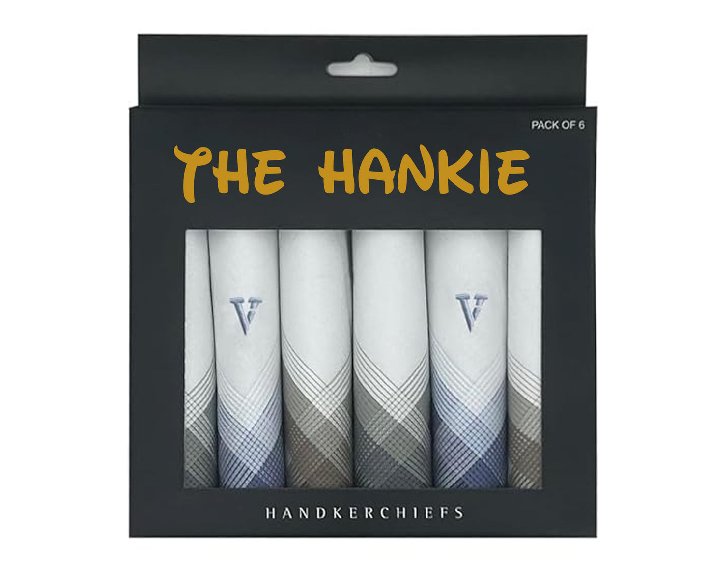 Stylish Men’s Cotton Handkerchief – Color Edge Pack of 6