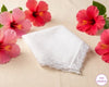 Premium Cotton Handkerchief for Women with Delicate Lace Border