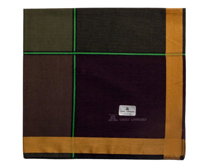 Men’s Classic Dark Handkerchief Set – Bold Border Edition Pack of 12