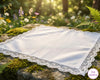 Ladies Premium Cotton Handkerchief with Delicate Lace Trim