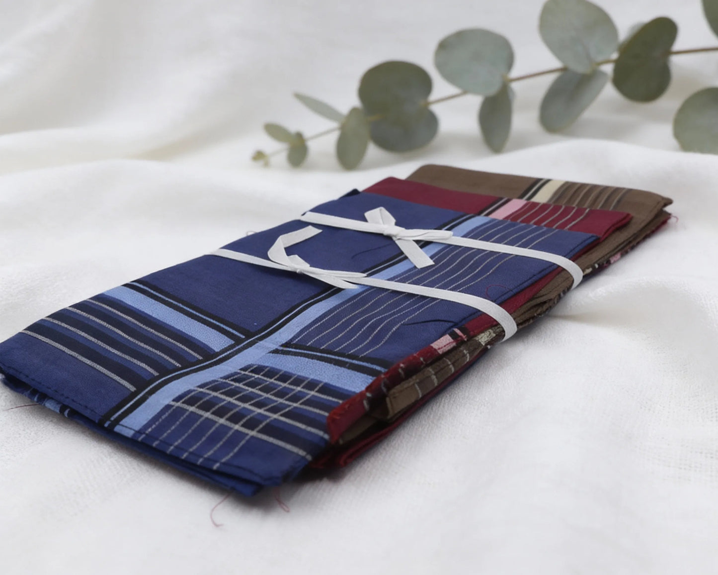 Cotton Plaid Handkerchiefs for Men – Plaid Hankies Set of 3