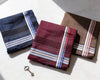 Men’s Cotton Handkerchiefs Set of 3 – Classic Plaid Pocket Hankies for Everyday Use