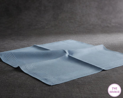 Men’s Cotton Handkerchief Pack of 6 – Soft, Durable Plain Hankies