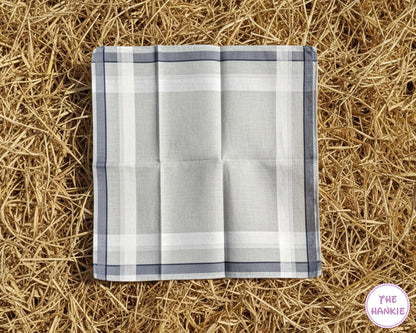 Soft Cotton Handkerchiefs – Classic Plaid Men's Hankies (3 Pieces)