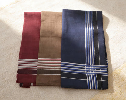 Soft Plaid Cotton Hankies for Men – Pocket Handkerchief 3 Pack