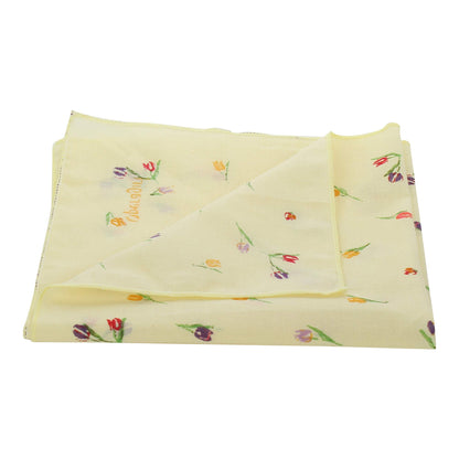 Elegant Pastel Floral Cotton Bulk Handkerchief Set for Women
