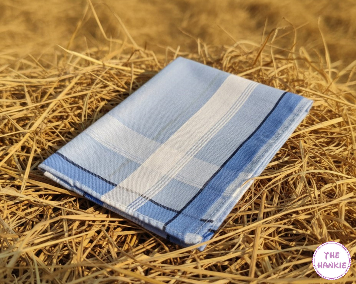 Men’s Everyday Cotton Handkerchief Set – Stylish Plaid Pattern (3 Pieces)