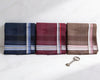 Men’s Cotton Handkerchiefs Set of 3 – Classic Plaid Pocket Hankies for Everyday Use