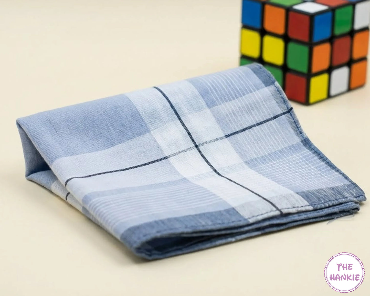 Premium Quality Cotton Men’s Hankies – Plaid Pattern Handkerchief Set