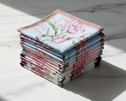 Cotton Flower Print Hankies made in USA 