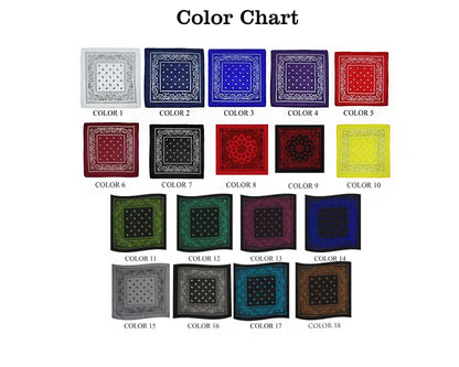 Cotton Bandana Color Page USA 