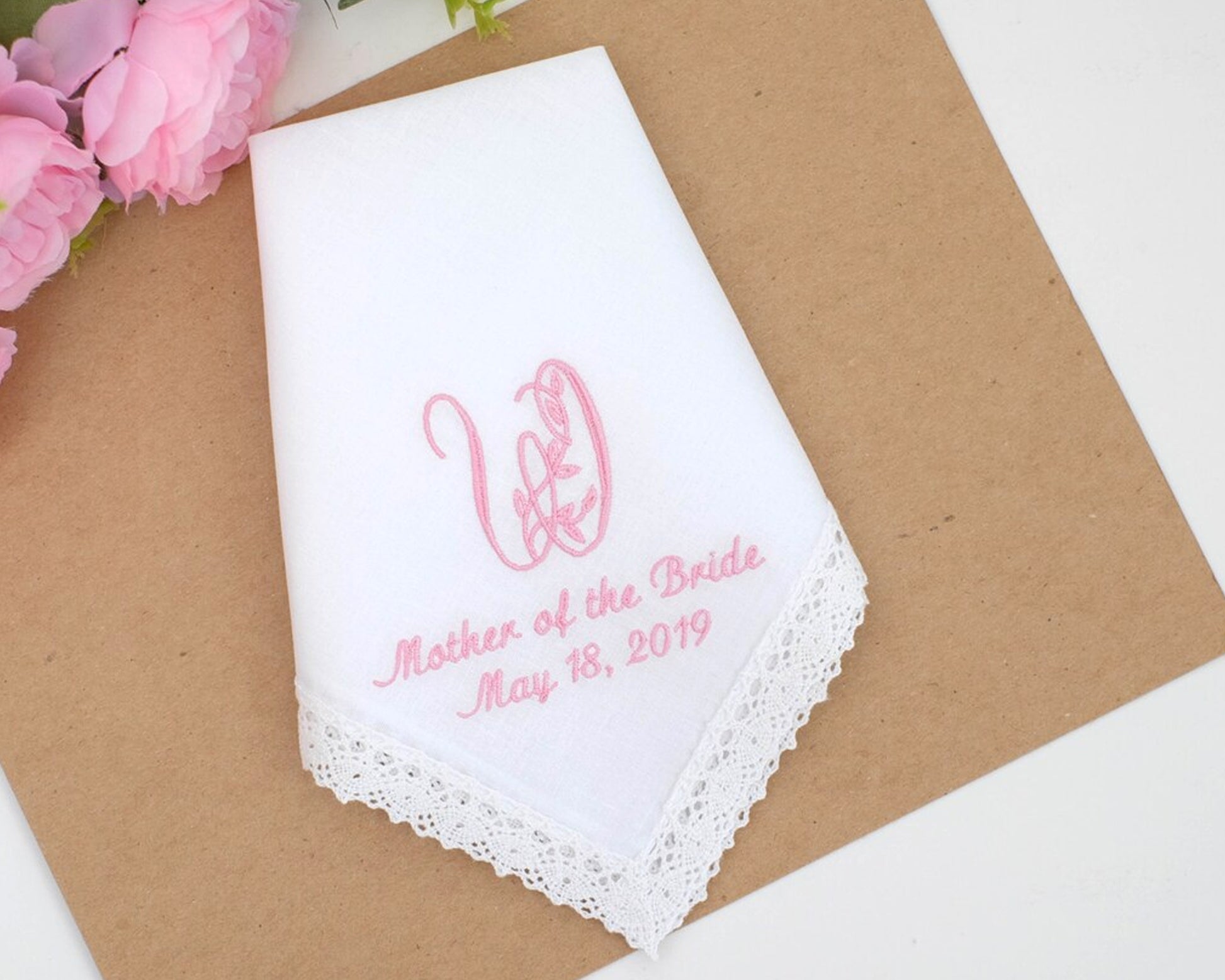 Personalized Lace Handkerchief for Weddings USA