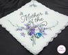 Hankies For Groom Bridal Handkerchief Custom Embroidered Wedding Gift