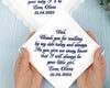Lace Handkerchief Lace Hankie Custom Handkerchief Embroidered Handkerchief Bridal Handkerchief 