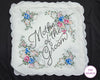 Custom Embroidered Handwritten Handkerchief Wedding Handkerchief
