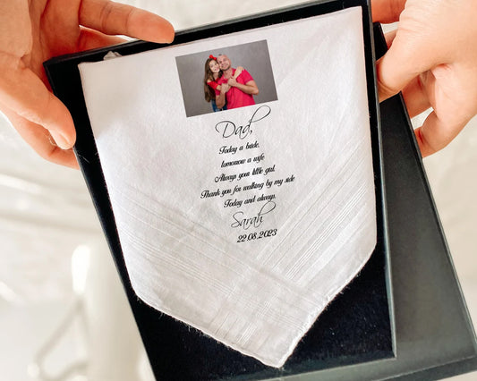 Photo Handkerchief for Mother of the Bride Gift USA