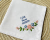 Bridal handkerchief Personalized hanky Wedding favors gifts