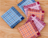 Handkerchief Vintage MARIO VALENTINO Blue Checks Plain Men’s Pocket Square Cotton