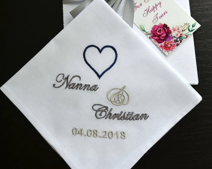Personalized Wedding Gift Bridal Hankies USA