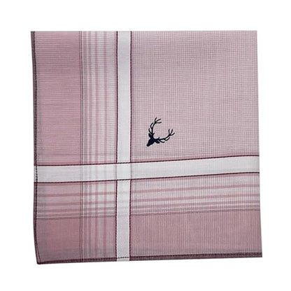 Set of six or twelve French cotton unused men's handkerchiefs Large Vintage organic handkerchief
