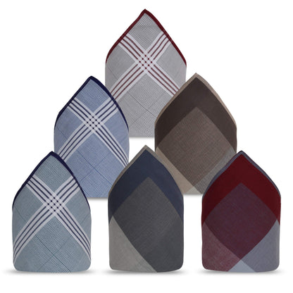 Premium Cotton Handkerchief Pieces Men's Handkerchief Set, Father day Gift