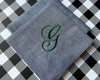 Silver Hankie Monogram Initial Hankies Usa