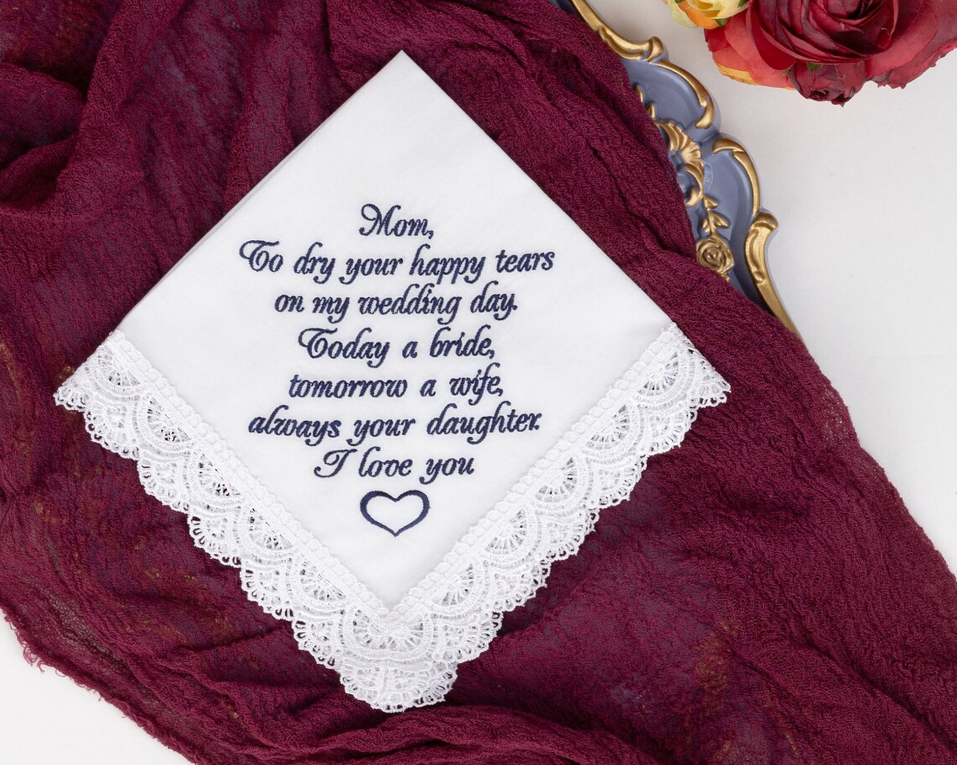 Special Wedding Handkerchief for Moms USA