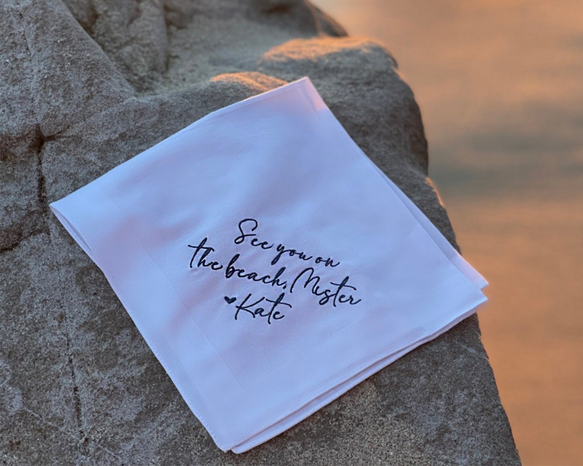 Custom Text Handkerchief - Thoughtful Keepsake USA