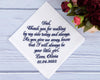 Custom Embroidered Wedding Handkerchiefs - Design Your Own Handkerchief 