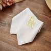 Personalized embroidered men's handkerchief 