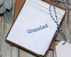Hankerchief for Son Groomsmen Handkerchiefs Personalized Linen Handkerchief  Wedding Hankerchiefs