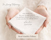 White Cotton Custom Message Save the Date