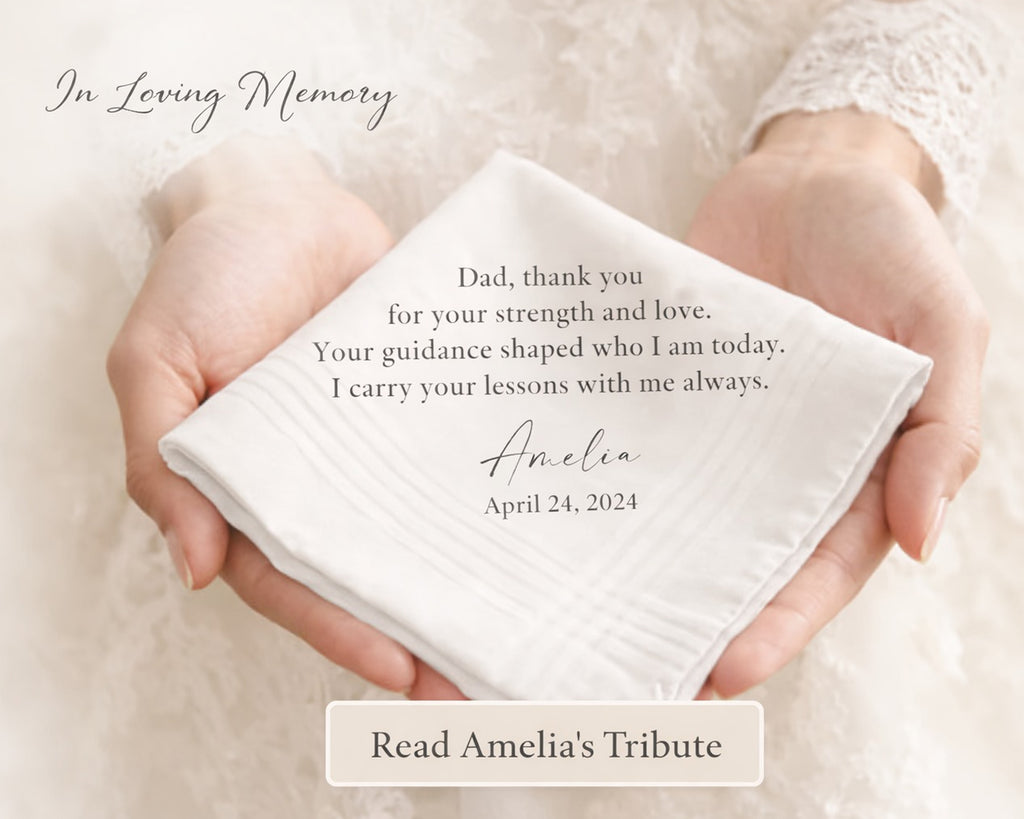 White Cotton Custom Message Save the Date