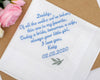 Custom Embroidered Handkerchief for Father USA